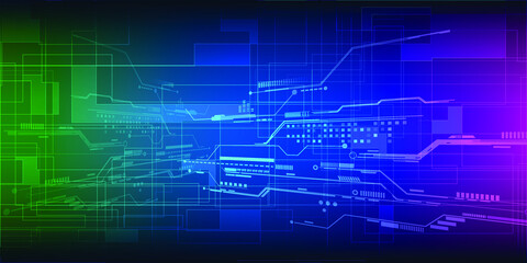 Abstract high technology  circit line pattern on spectrum light color for technology backgrouand and wallpapers.Vector illustrations.