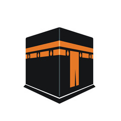 kaaba illustration, kaaba icon, vector art.