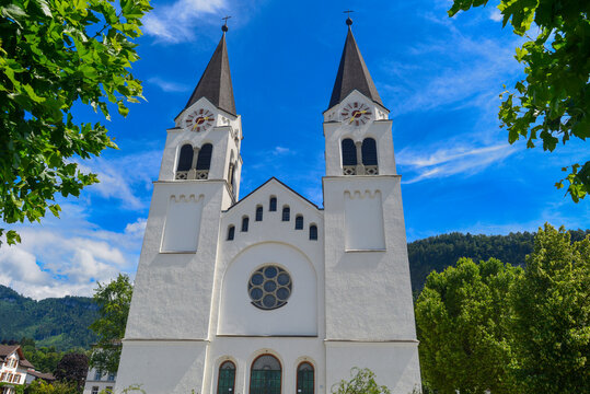 Neue Pfarrkirche Götzis im Bezirk Feldkirch in Vorarlberg