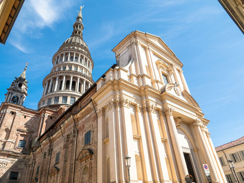 basilica of San Gaudenzio,symbol of the city.Novara, Piedmont, Italy.