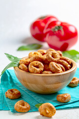 Traditional Italian snack - taralli.