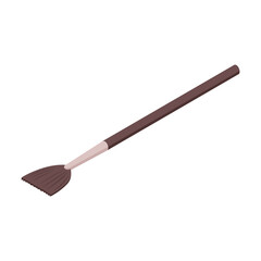 Cosmetology Brush Isometric Composition