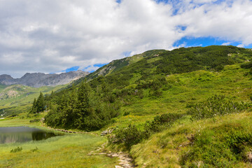 Fototapeta na wymiar Maiensee, St. Anton am Arlberg, Tirol 