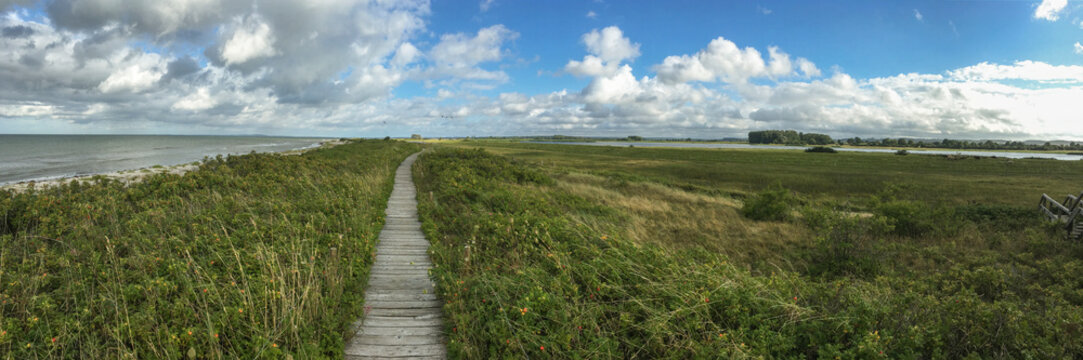 Holzbohlenweg bei Hohwacht an der Ostsee