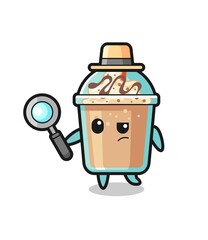 milkshake detective character is analyzing a case
