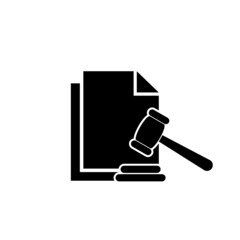 Legal document icon isolated on white background