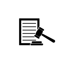 Legal document icon isolated on white background
