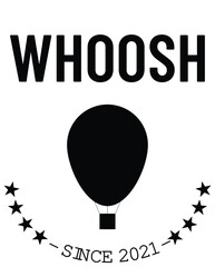 Hot Air Balloon Logo Simple and Modern