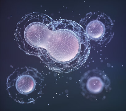 Biotechnology, conceptual illustration