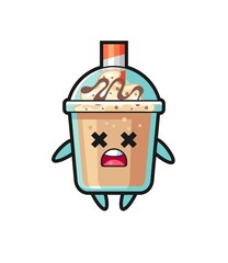 the dead milkshake mascot character