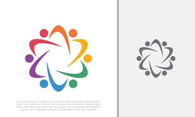 Global Community Logo Icon Elements Template. Community human Logo template vector. Community health care. Abstract Community logo. Social Networking logo designs.