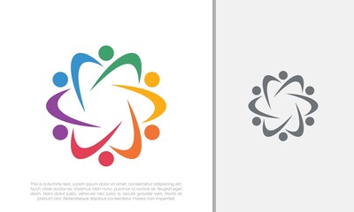 Global Community Logo Icon Elements Template. Community human Logo template vector. Community health care. Abstract Community logo. Social Networking logo designs.