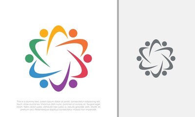 Global Community Logo Icon Elements Template. Community human Logo template vector. Community health care. Abstract Community logo. Social Networking logo designs.