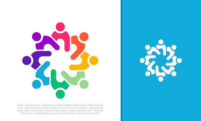 Global Community Logo Icon Elements Template. Community human Logo template vector. Community health care. Abstract Community logo. Social Networking logo designs.