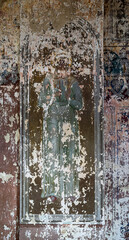 wall painting in an abandoned church