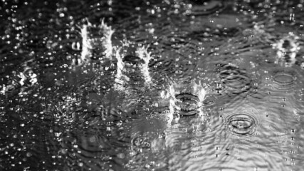 Detail of dripping water
