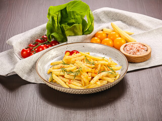 French fried golden tasty potato