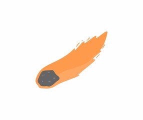 design about meteor icon illustration