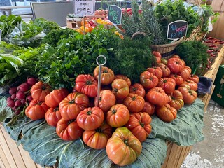 vegetables at the market