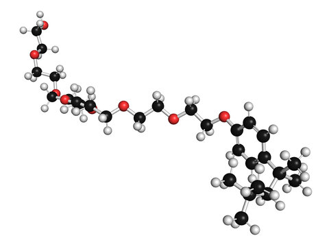 Triton X-100 Detergent Molecule, Illustration