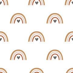 Modern rainbow seamless pattern
