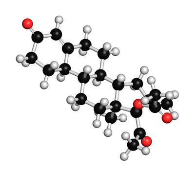 Segesterone acetate drug molecule, illustration