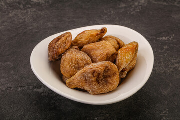 Dry sweet fig fruit heap