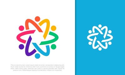 Global Community Logo Icon Elements Template. Community human Logo template vector. Community health care. Abstract Community logo. Social Networking logo designs.