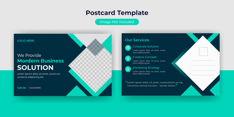 Corporate business postcard template