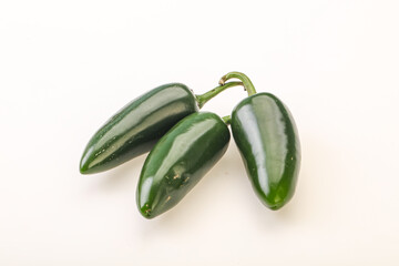 Green raw jalapeno peper heap