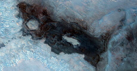    abstract photography of the deserts of Africa from the air. aerial view of desert landscapes, 