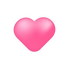 Pink heart icon. Vector illustration. Valentine's Day. Icon valentine.