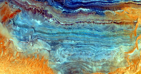 apocalypse  abstract photography of the deserts of Africa from the air. aerial view of desert...