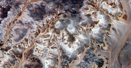 spring,  abstract photography of the deserts of Africa from the air. aerial view of desert...