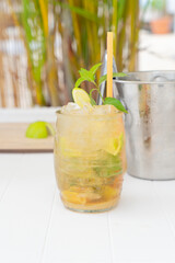 making summer cocktails