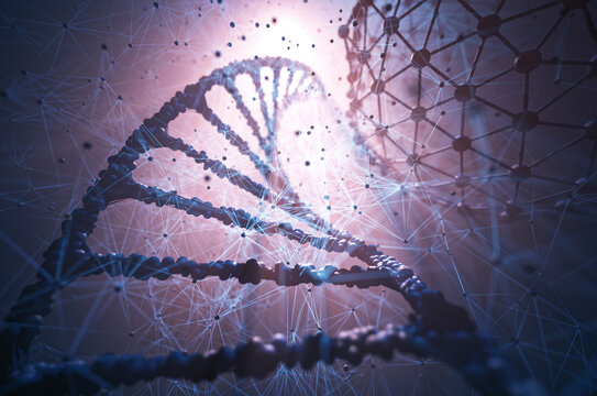 Genetic engineering, conceptual illustration