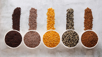 Split black gram, split bengal gram, turkish gram, dew gram, whole black lentils, Pulses and Grains...
