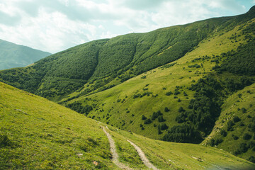 
A beautiful landscape photography with Caucasus Mountains in Georgia
