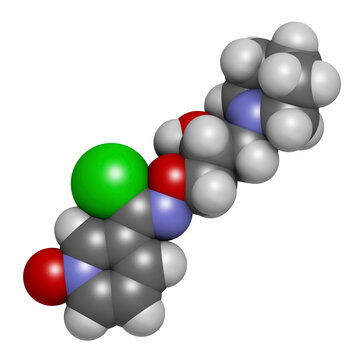 Arimoclomol drug molecule, illustration