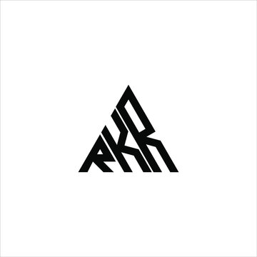 RKR letter logo creative design. RKR unique design