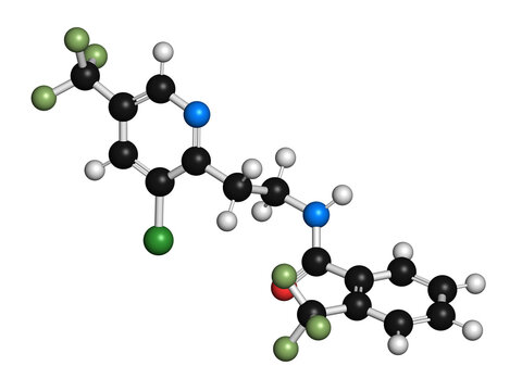 Fluopyram fungicide molecule, illustration