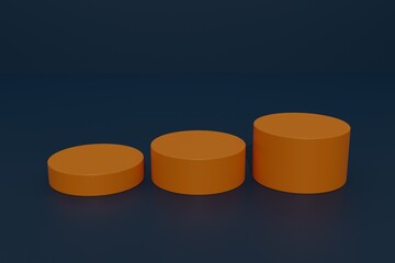 3d rendering podium product display background