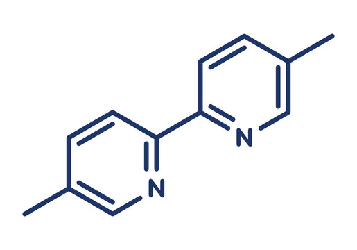 Abametapir head lice treatment drug molecule, illustration