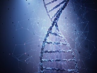Genetic engineering, conceptual illustration