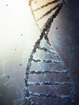 Genetic engineering, conceptual illustration