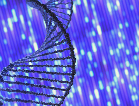 Genetic research, conceptual illustration
