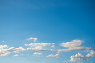 blue sky with white clouds