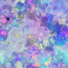 Seamless iridescent rainbow light pattern for print. High quality illustration. Swirly mix of pastel colors resembling holographic foil. Fantasy spectrum mermaid fantastical pattern for print.