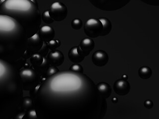 Silver shiny globes spheres design background