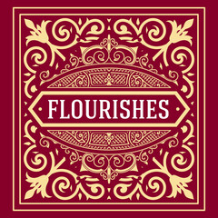 Western card with vintage style